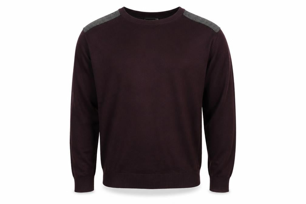 Burton Mens Red Round Neck Acrylic Pullover Jumper Size XL