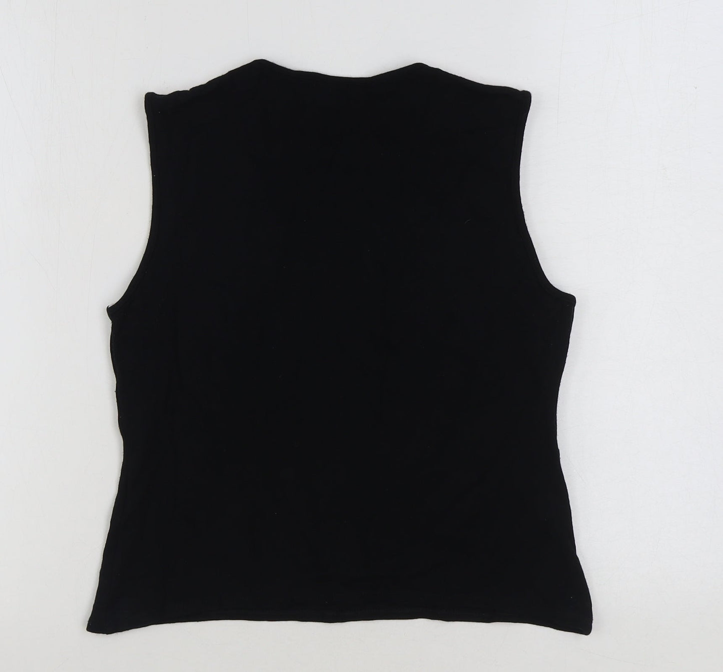 Wallis Womens Multicoloured Colourblock Polyester Basic Tank Size 12 Round Neck