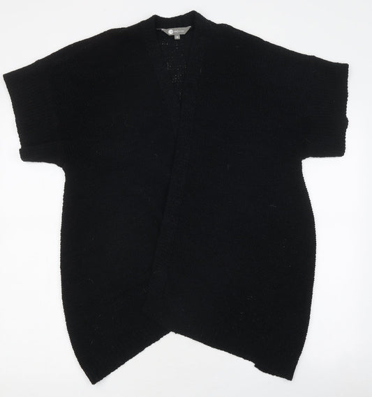 Moda Womens Black V-Neck Polyester Cardigan Jumper Size M