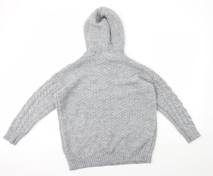 Falmer Heritage Mens Grey Round Neck Polyester Pullover Jumper Size M
