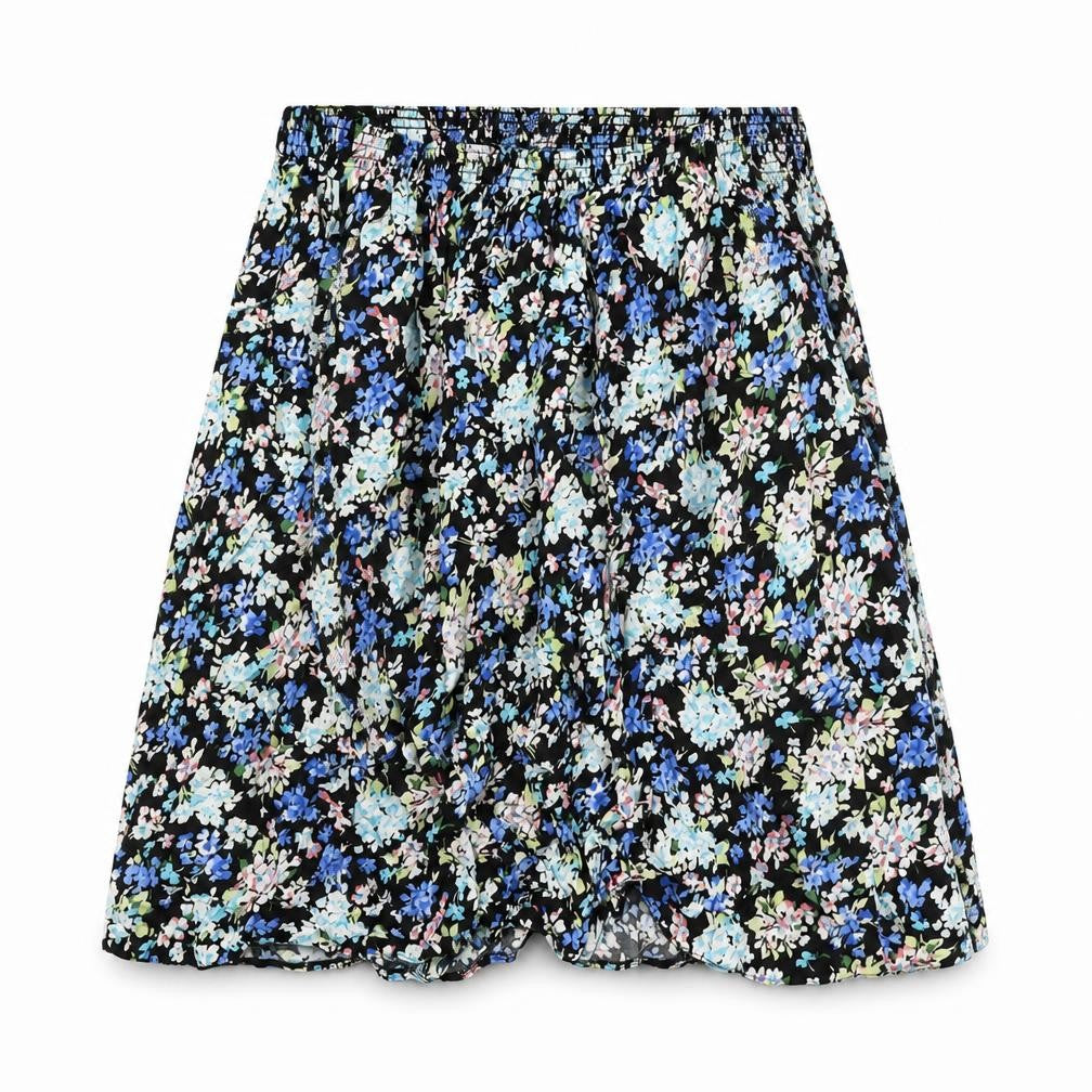 Autonomy Womens Multicoloured Floral Polyester A-Line Skirt Size L