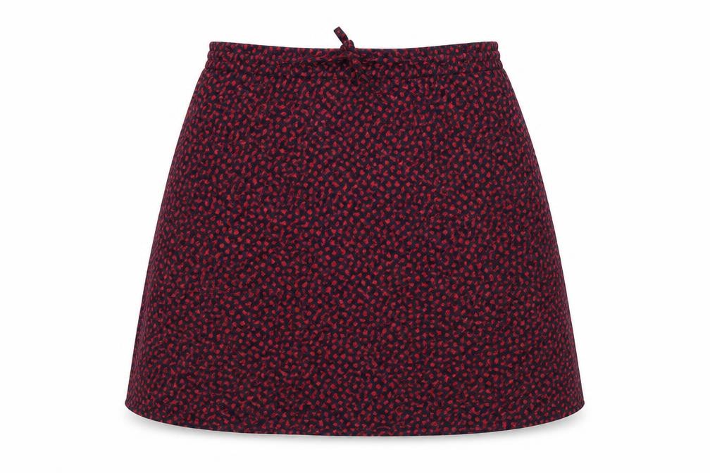 Somewhere Womens Blue Geometric Viscose A-Line Skirt Size 14 Drawstring