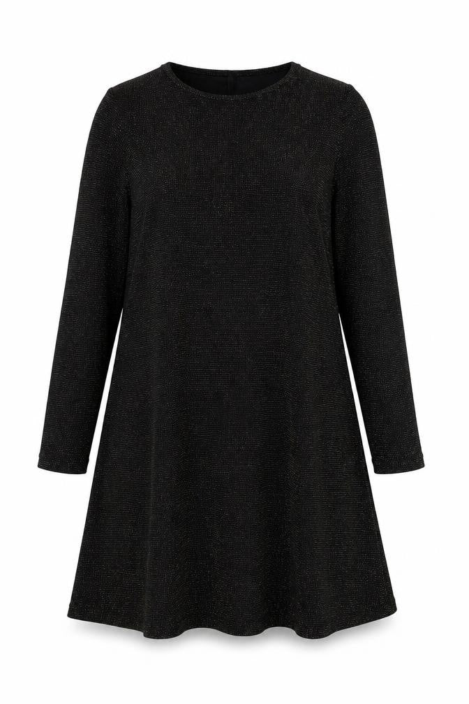 B.YOU Womens Gold Polyamide Shift Size 16 Round Neck Pullover