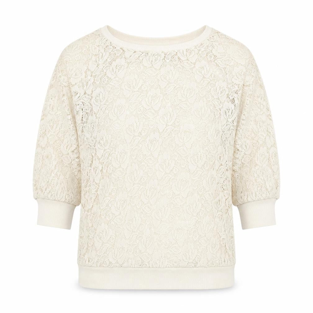 NEXT Womens Beige Round Neck Polyester Pullover Jumper Size 8