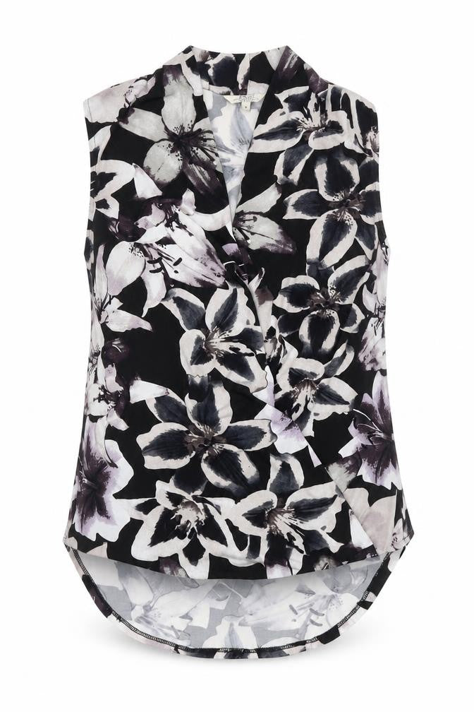 Papaya Womens Multicoloured Floral Polyester Basic Blouse Size 8 V-Neck
