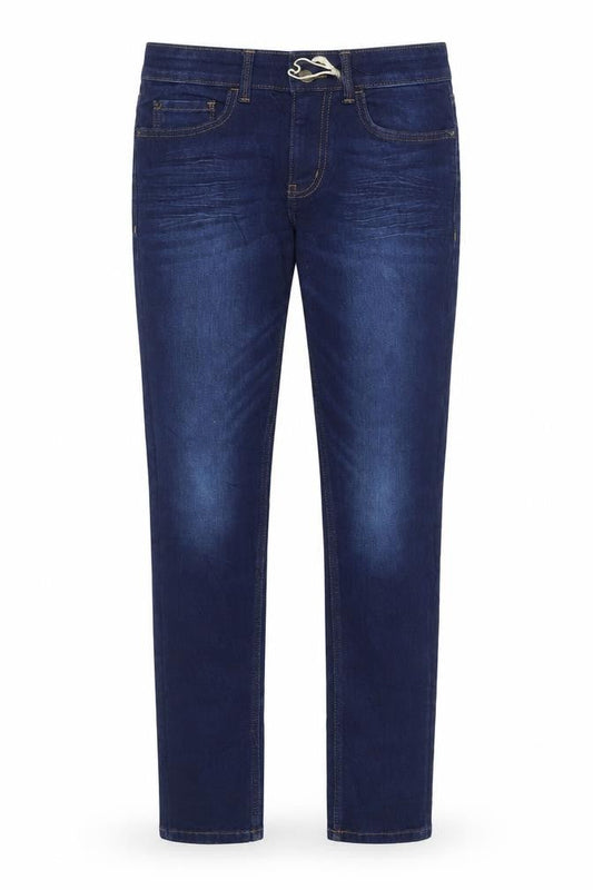 Marks & Spencer Womens Blue Cotton Skinny Jeans Size 8 L28 in Regular Zip