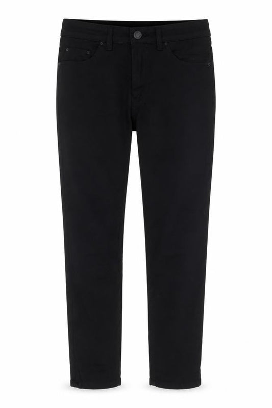 Marks & Spencer Womens Black Cotton Skinny Jeans Size 8 L21 in Regular Zip