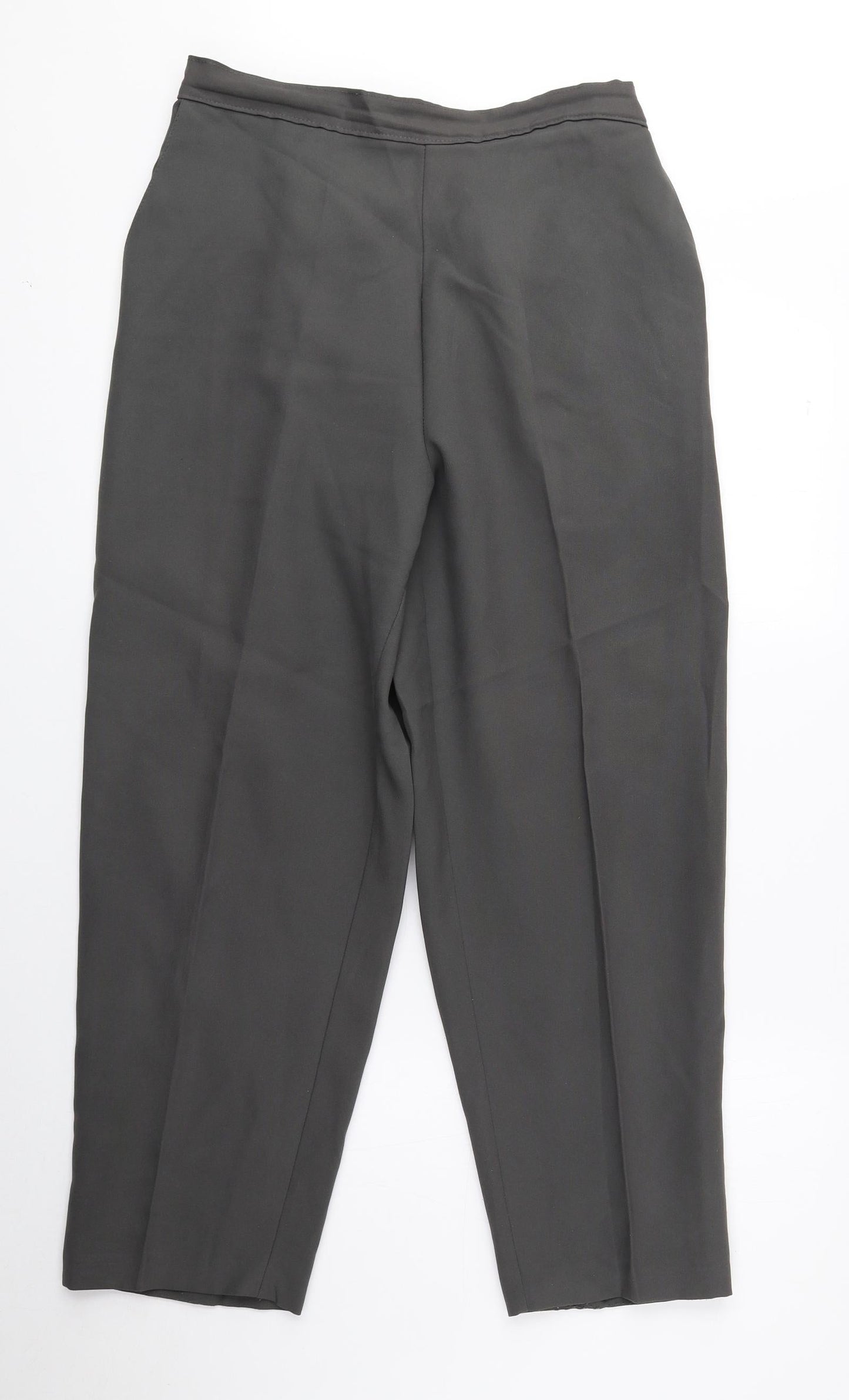 Saira of Manchester Womens Green Polyester Trousers Size 16 L24.5 in Regular
