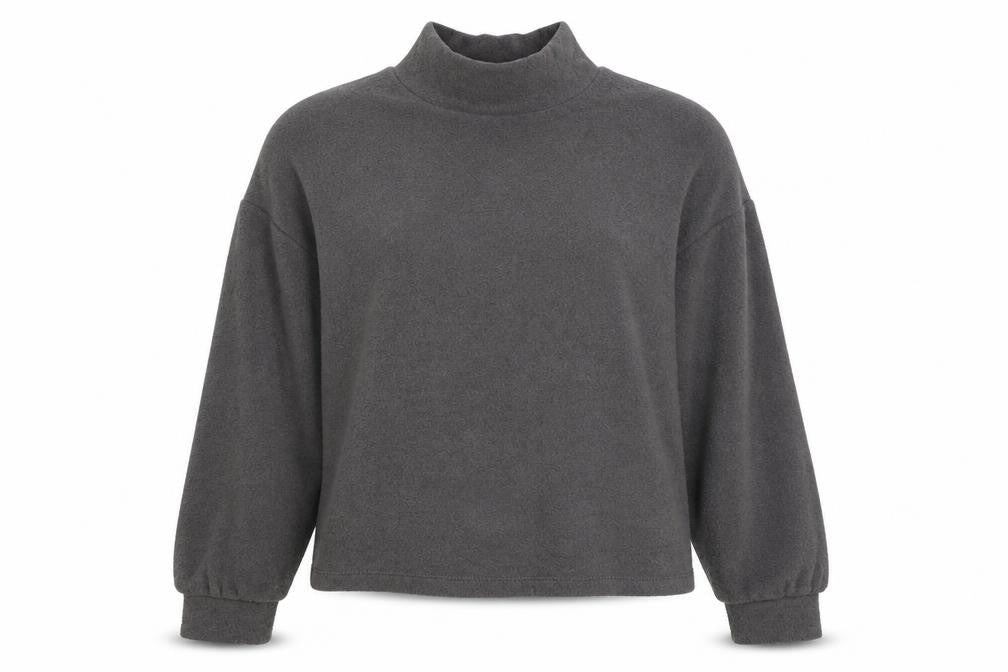 New Look Womens Grey Polyester Pullover Sweatshirt Size S Pullover