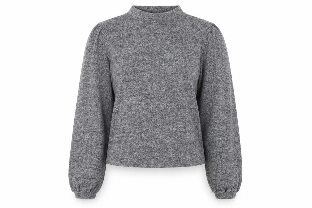 New Look Womens Grey Polyester Pullover Sweatshirt Size M Pullover