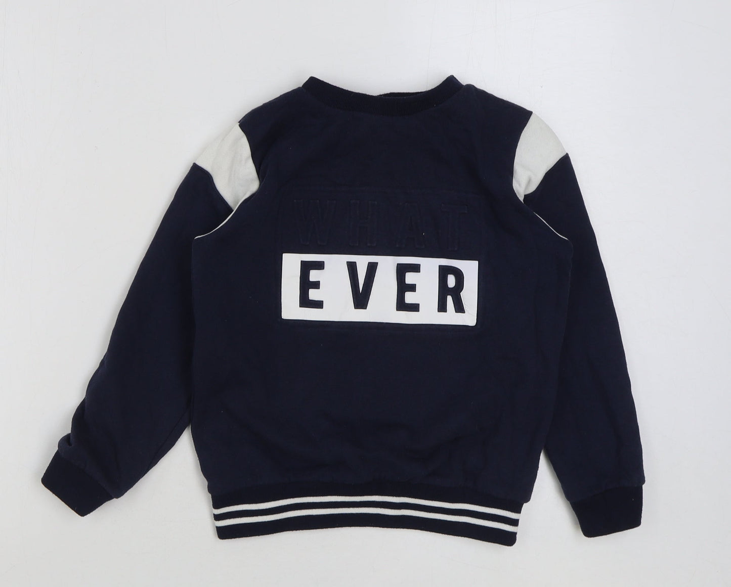 Very Boys Multicoloured Colourblock Cotton Pullover Sweatshirt Size 10 Years Pullover - What ever
