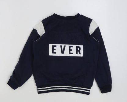 Very Boys Multicoloured Colourblock Cotton Pullover Sweatshirt Size 10 Years Pullover - What ever