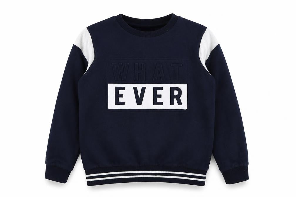 Very Boys Multicoloured Colourblock Cotton Pullover Sweatshirt Size 10 Years Pullover - What ever