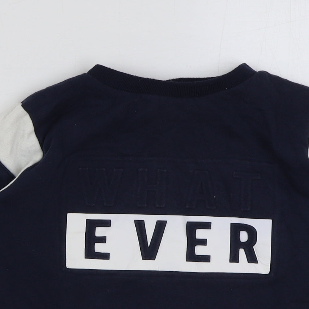 Very Boys Multicoloured Colourblock Cotton Pullover Sweatshirt Size 10 Years Pullover - What ever