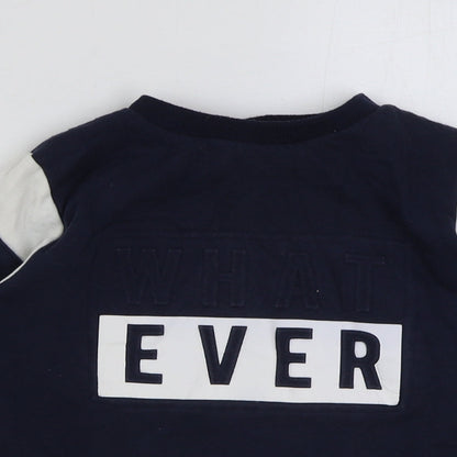 Very Boys Multicoloured Colourblock Cotton Pullover Sweatshirt Size 10 Years Pullover - What ever