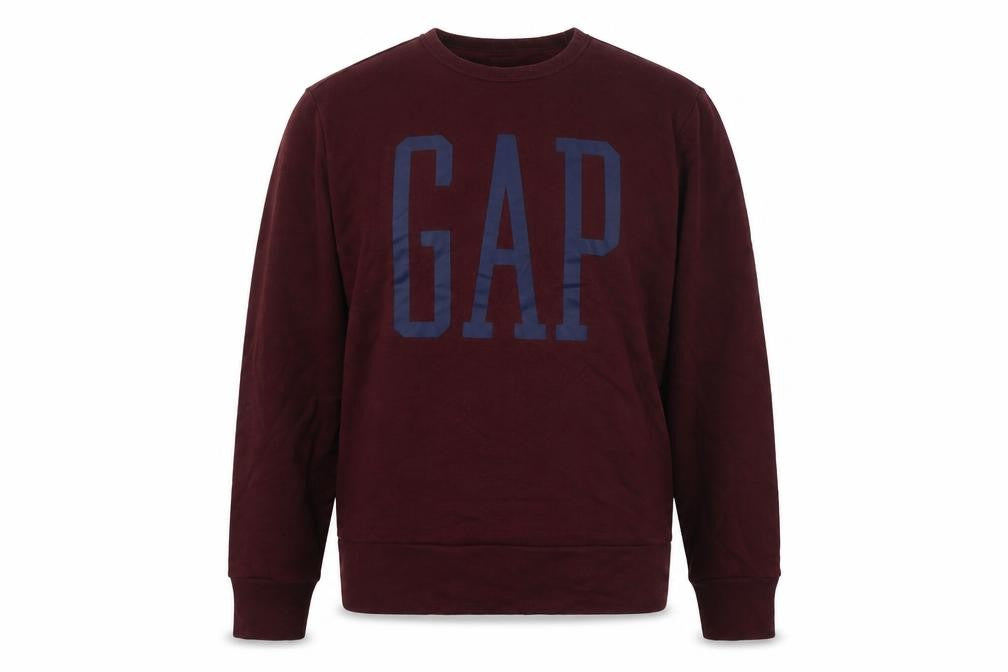 Gap Mens Red Round Neck Polyester Pullover Jumper Size L