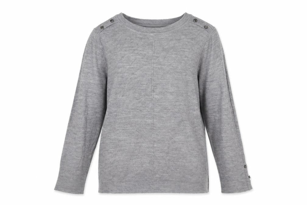 Primark Womens Grey Round Neck Polyester Pullover Jumper Size L