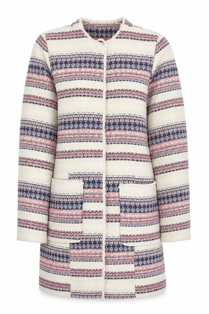 Papaya Womens Multicoloured Striped Jacket Size 10