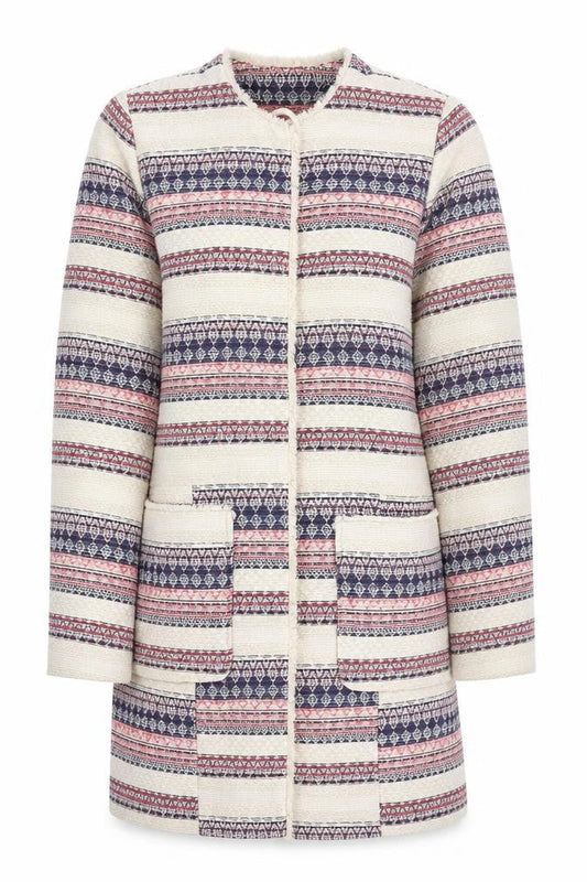 Papaya Womens Multicoloured Striped Jacket Size 10