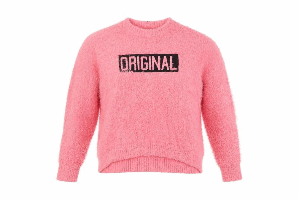 Marks & Spencer Womens Pink Round Neck Polyester Pullover Jumper Size M - Original