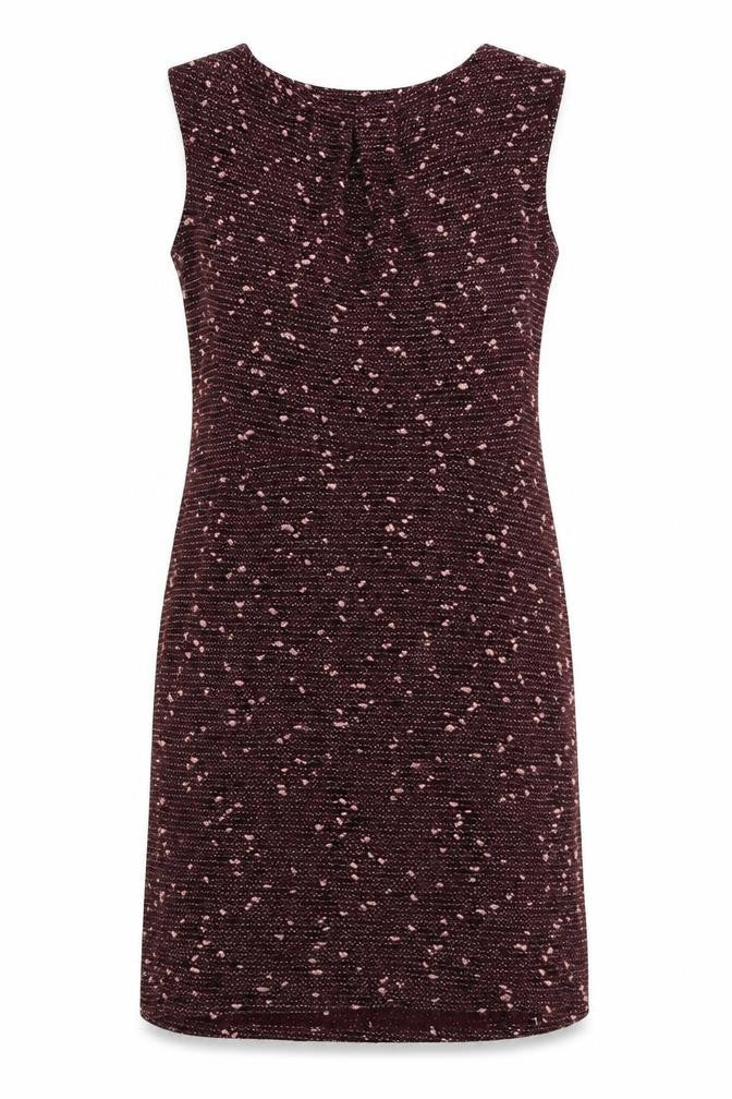 Therapy Womens Red Cotton A-Line Size 14 Boat Neck Zip