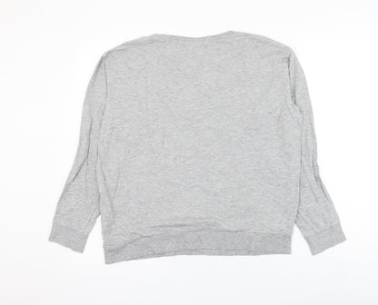 H&M Womens Grey Cotton Pullover Sweatshirt Size S Pullover - For Real