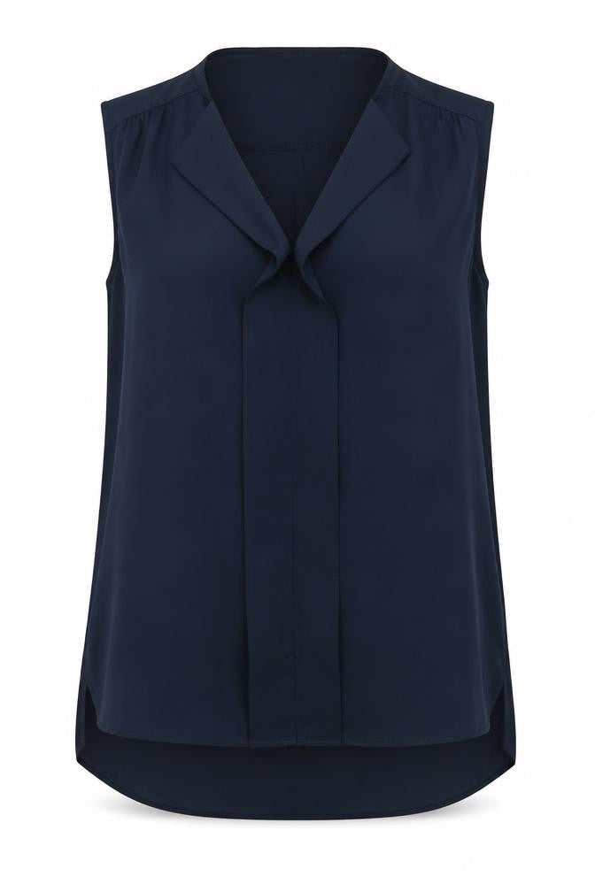 Atmosphere Womens Blue Polyester Basic Blouse Size 16 V-Neck