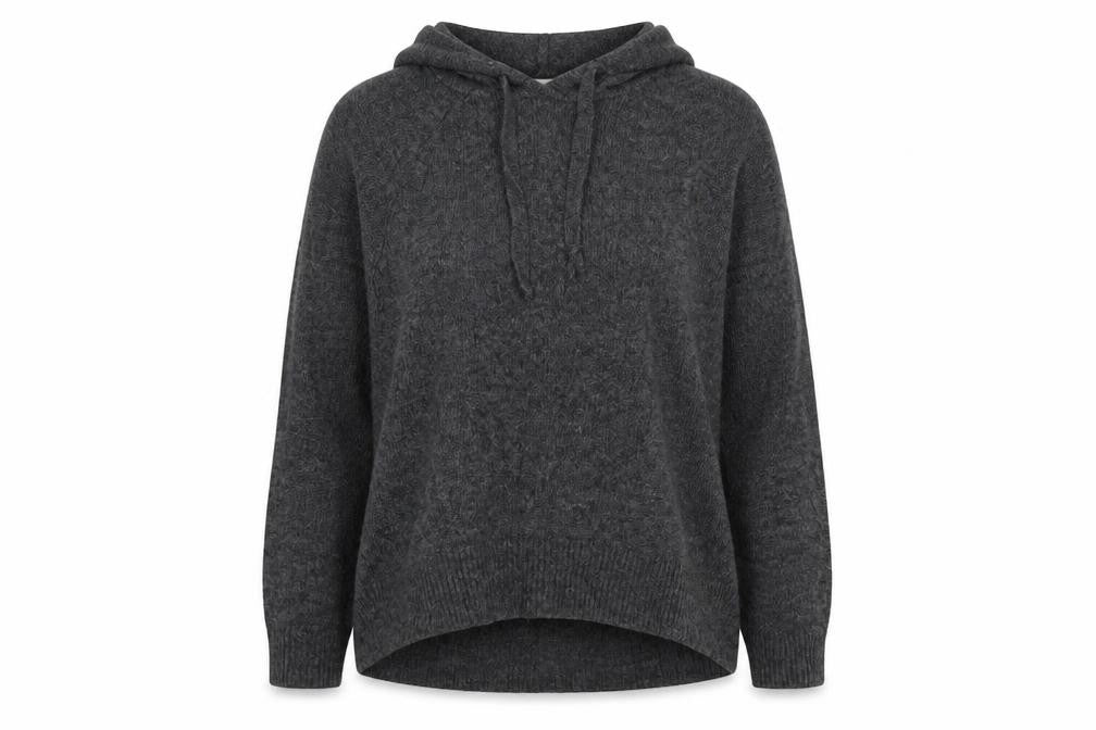 H&M Womens Grey Round Neck Polyester Henley Jumper Size S