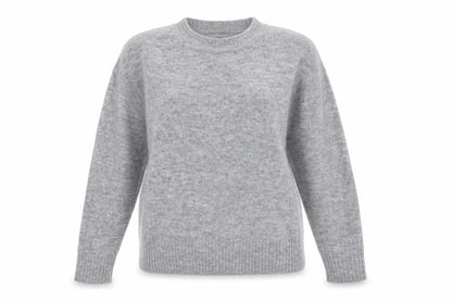 Dorothy Perkins Womens Grey Mock Neck Acrylic Pullover Jumper Size 8