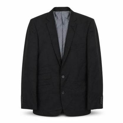 George Mens Black Polyester Jacket Suit Jacket Size M