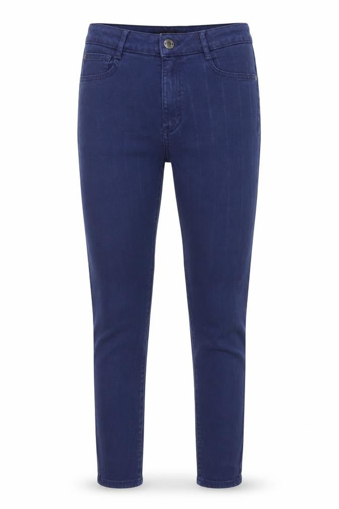 Marks & Spencer Womens Blue Lyocell Skinny Jeans Size 8 L27 in Regular Zip
