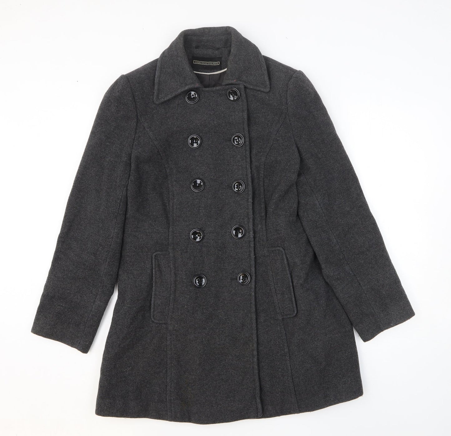 BHS Womens Grey Overcoat Coatigan Size 12