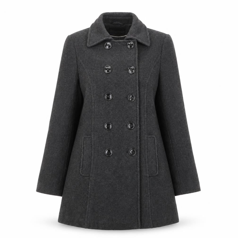 BHS Womens Grey Overcoat Coatigan Size 12