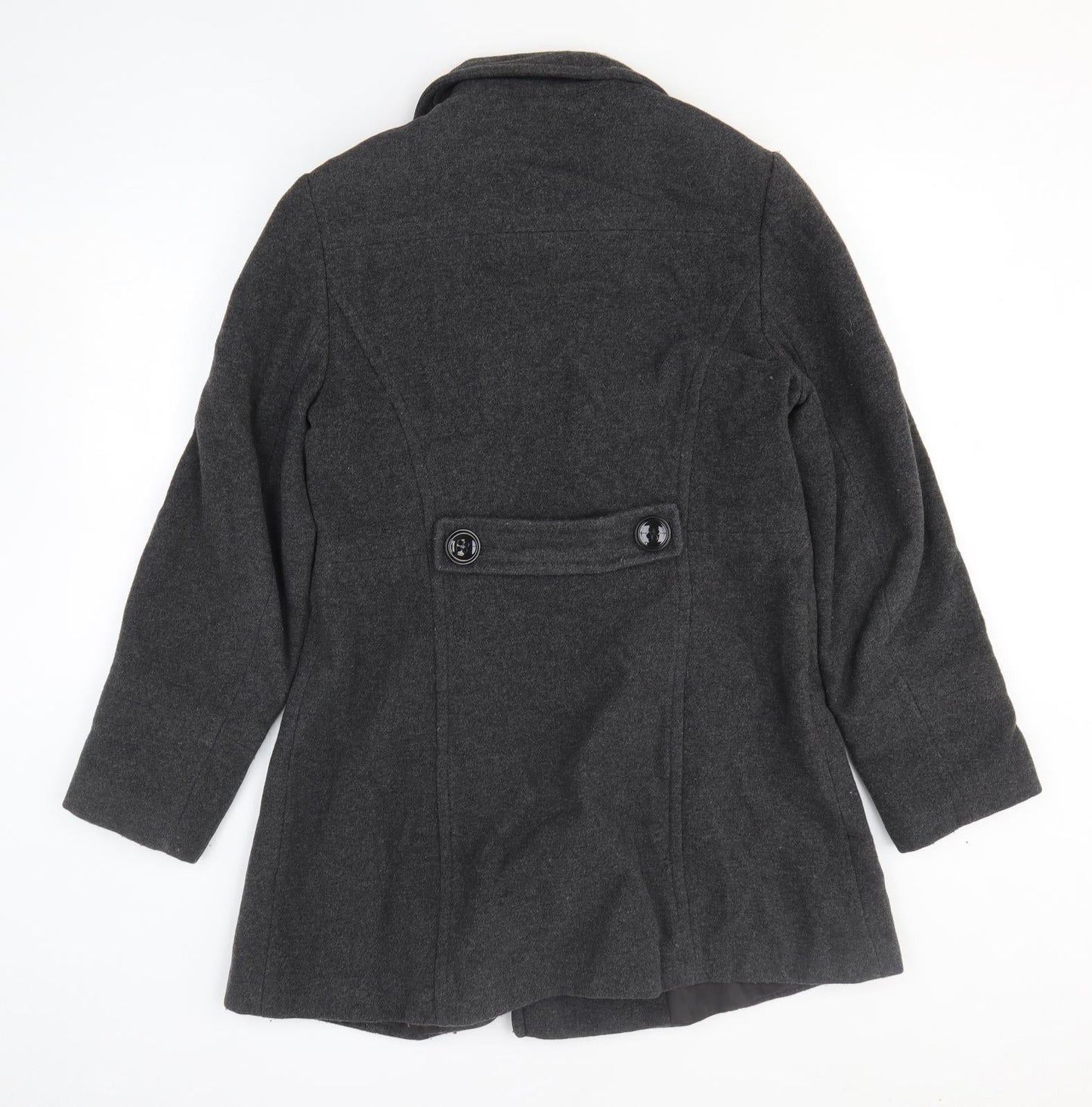 BHS Womens Grey Overcoat Coatigan Size 12