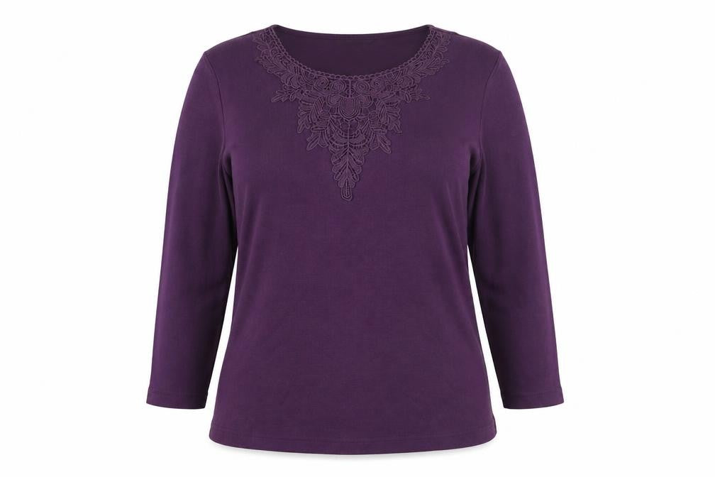 BHS Womens Purple Polyester Pullover Sweatshirt Size L Pullover