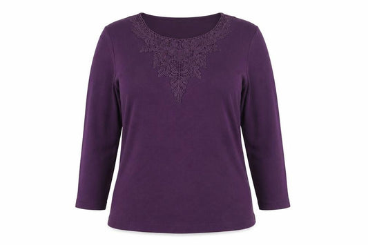 BHS Womens Purple Polyester Pullover Sweatshirt Size L Pullover