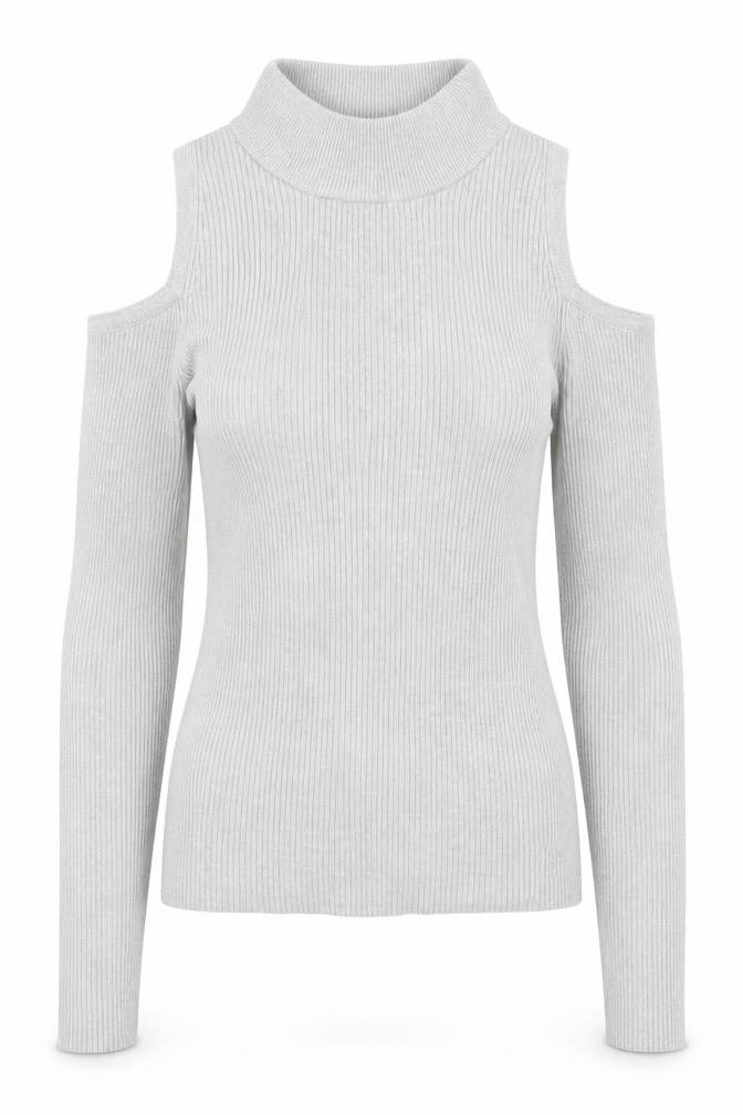 Atmosphere Womens Grey Viscose Basic T-Shirt Size 6 High Neck