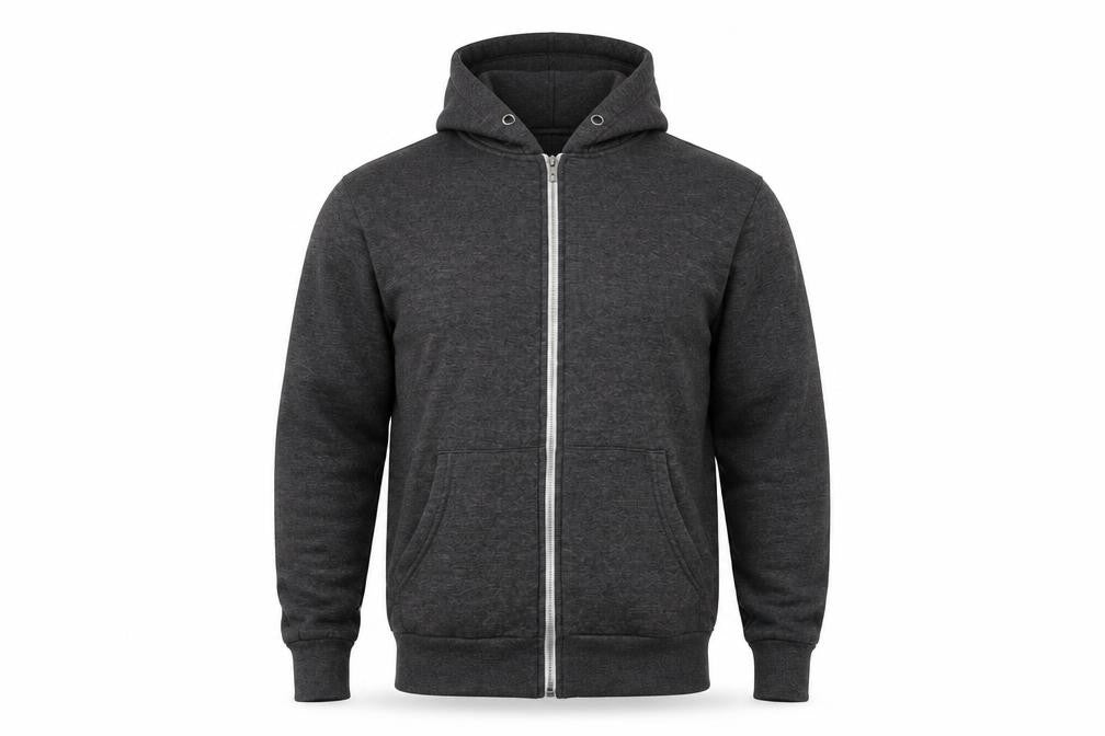 American Authentic Mens Grey High Neck Polyester Full Zip Jumper Size S
