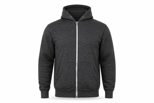 American Authentic Mens Grey High Neck Polyester Full Zip Jumper Size S