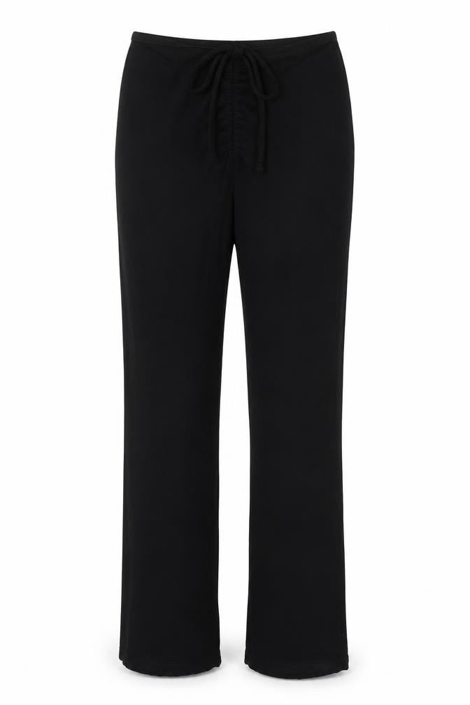 SheIn Womens Black Viscose Trousers Size XS L29.5 in Regular Drawstring