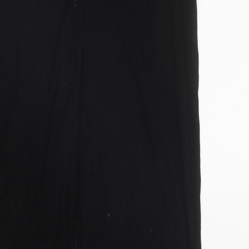 SheIn Womens Black Viscose Trousers Size XS L29.5 in Regular Drawstring