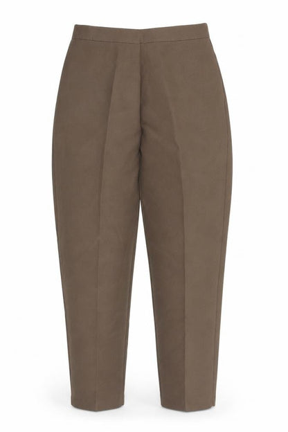 Saira of Manchester Womens Brown Polyester Carrot Trousers Size 16 L27 in Regular