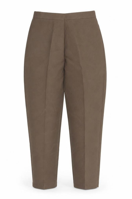 Saira of Manchester Womens Brown Polyester Carrot Trousers Size 16 L27 in Regular
