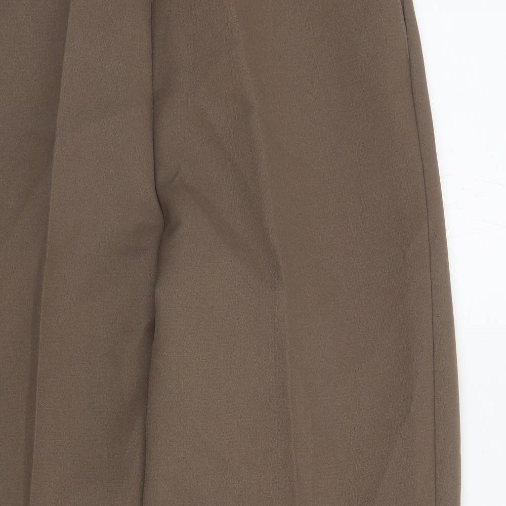 Saira of Manchester Womens Brown Polyester Carrot Trousers Size 16 L27 in Regular