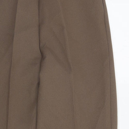 Saira of Manchester Womens Brown Polyester Carrot Trousers Size 16 L27 in Regular