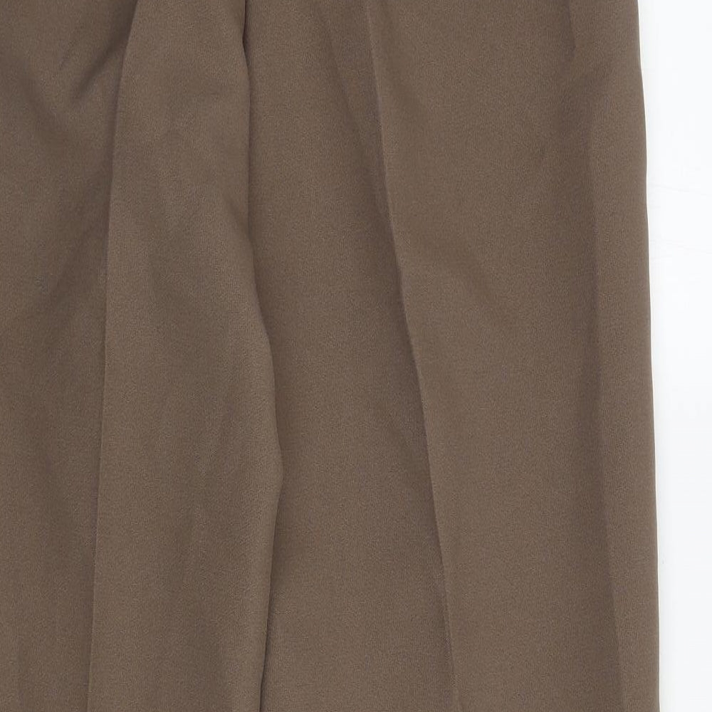 Saira of Manchester Womens Brown Polyester Carrot Trousers Size 16 L27 in Regular