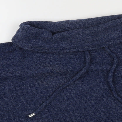 Tu Womens Blue Roll Neck Polyester Pullover Jumper Size 8