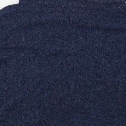 Tu Womens Blue Roll Neck Polyester Pullover Jumper Size 8