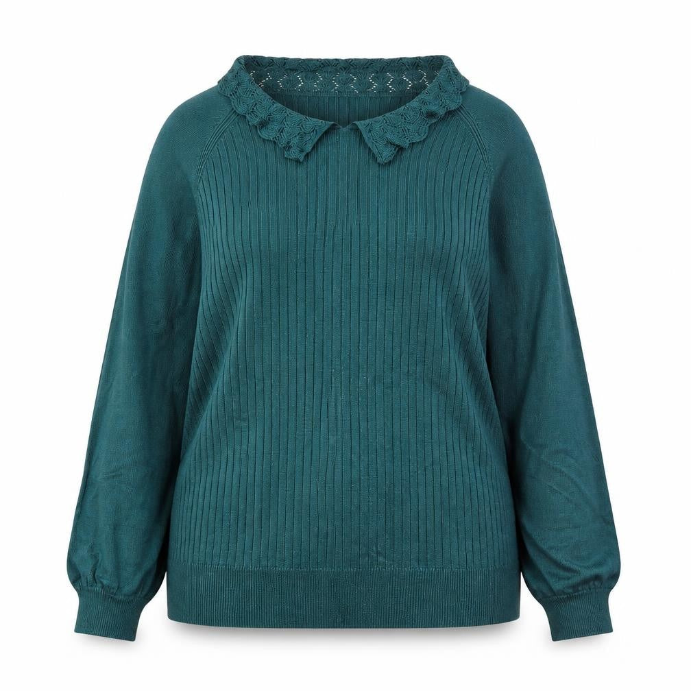 NEXT Womens Green Collared Viscose Pullover Jumper Size 14