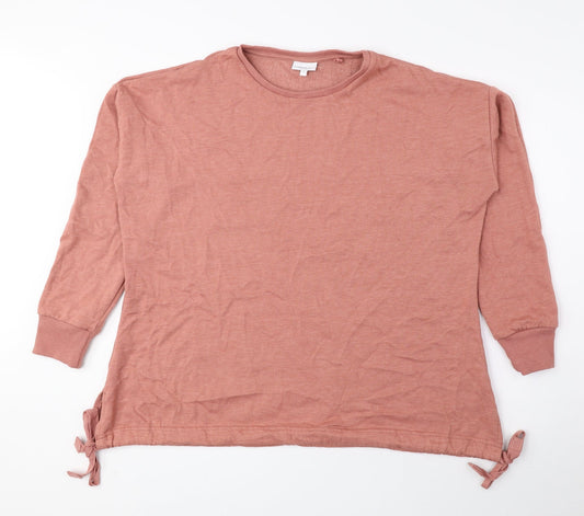 NEXT Womens Pink Cotton Pullover Sweatshirt Size 12 Pullover